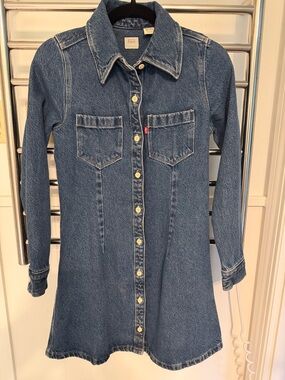 Levi's Button-Front Denim Shirt Dress